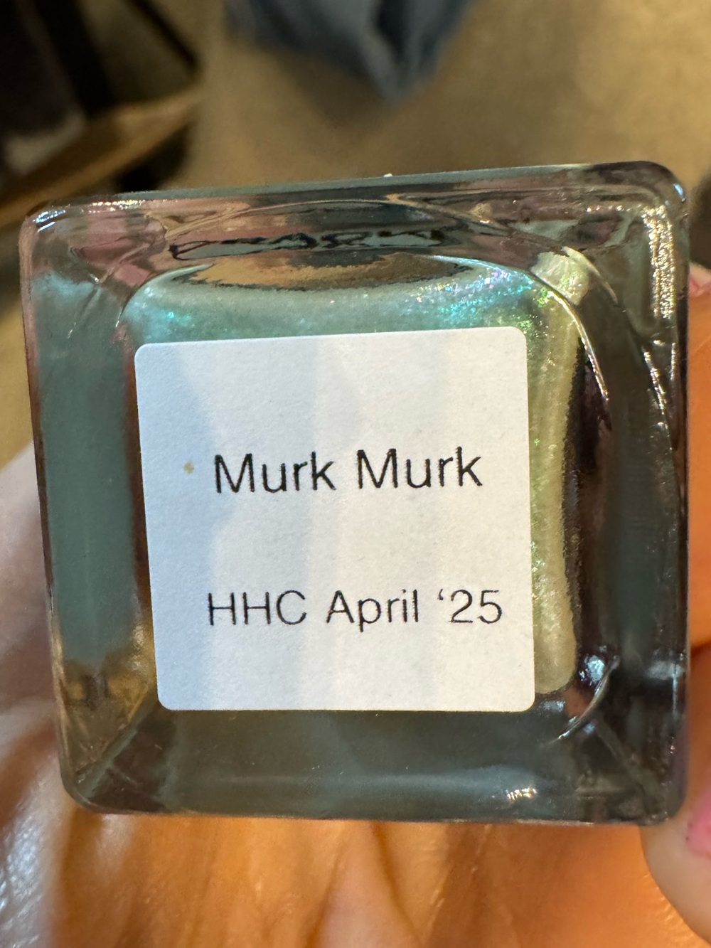 Cracked Polish Limited Edition PPU Shade “Mutk Murk” Shimmery Green Nail Polish - Picture 3 of 9
